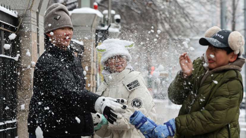 Snowfall in Beijing