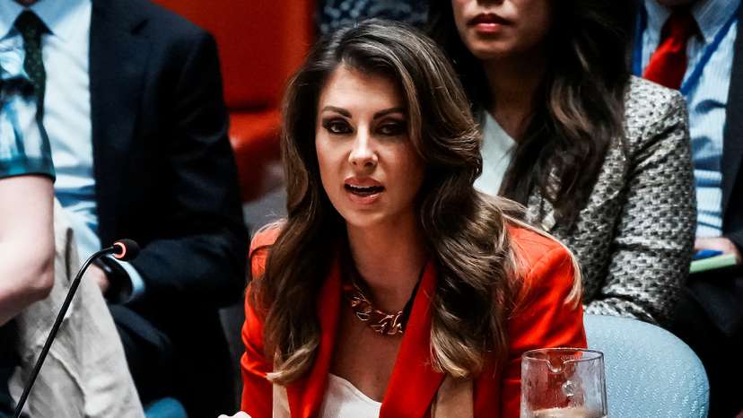 Members of the U.N. Security Council vote on draft resolution demanding Gaza ceasefire at U.N. headquarters in New York