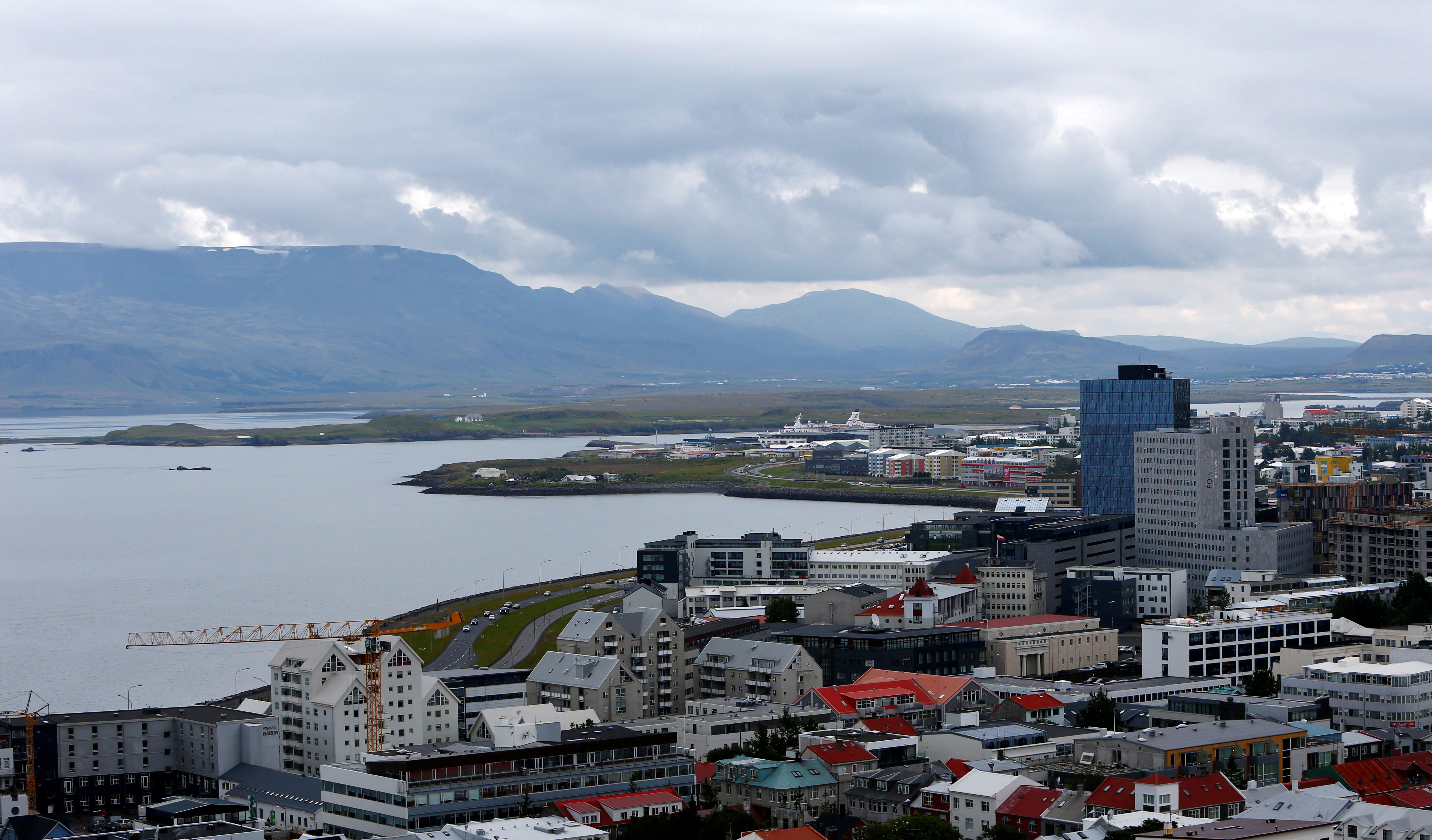 FILE PHOTO: General view shows city of Reykjavik, seen from Hallgrimskirkja church