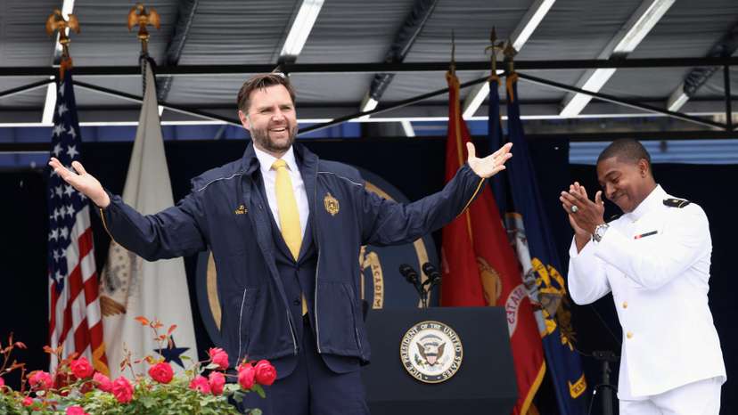 Graduation and Commissioning Ceremony at the U.S. Naval Academy in Annapolis, Maryland
