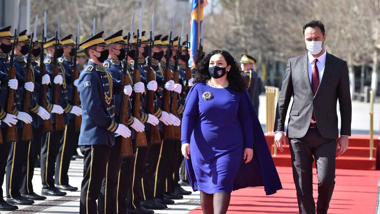 Swearing in ceremony of Kosovo newly elected President Vjosa Osmani