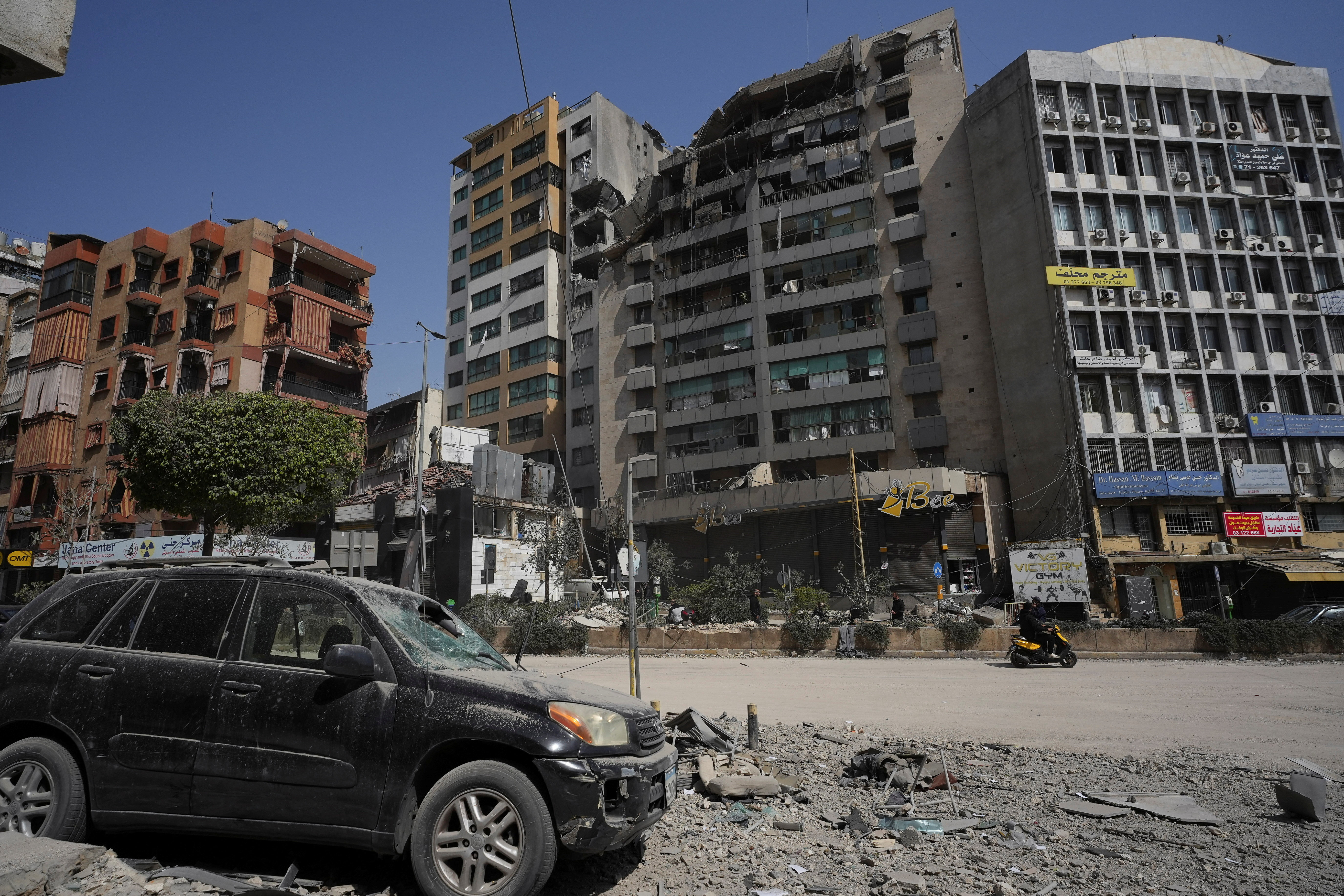 Aftermath of Israeli strikes in Beirut