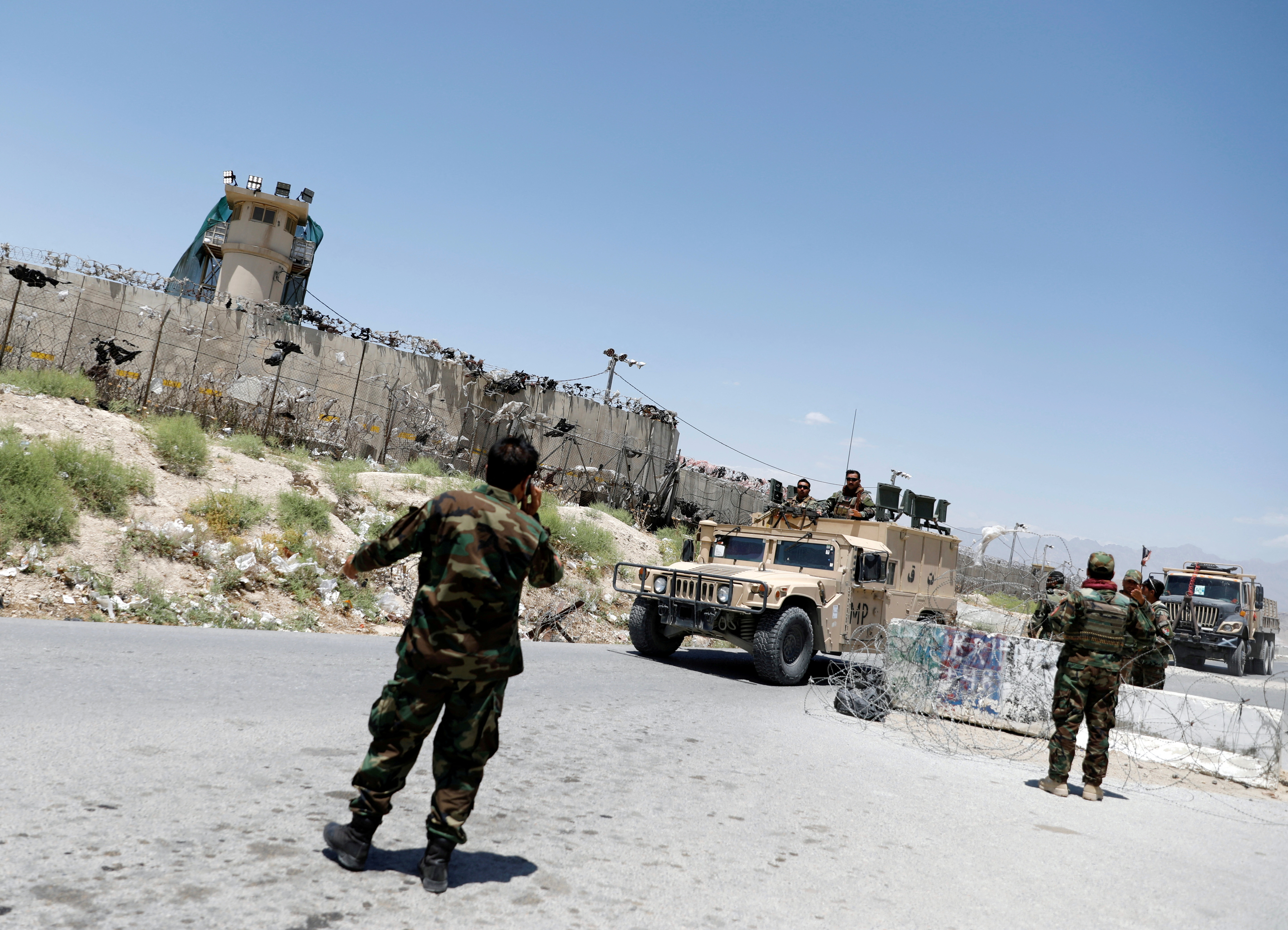 FILE PHOTO: U.S. vacates Bagram air base in Afghanistan - officials