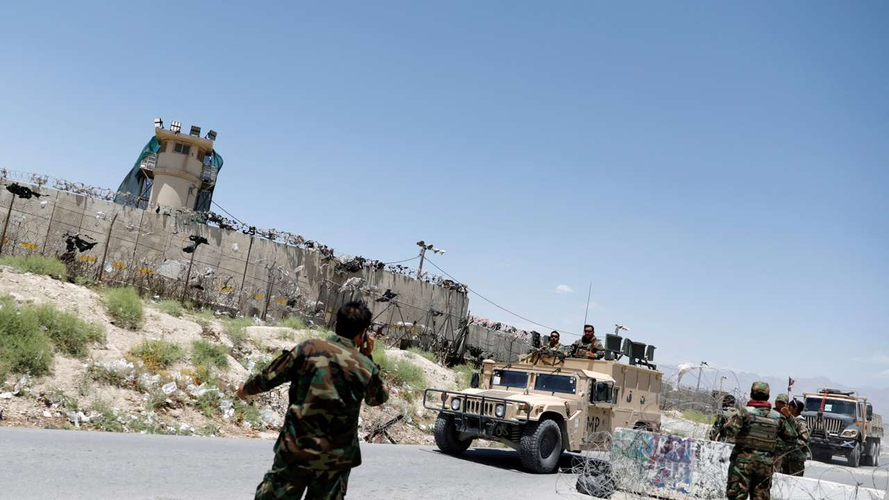 FILE PHOTO: U.S. vacates Bagram air base in Afghanistan - officials
