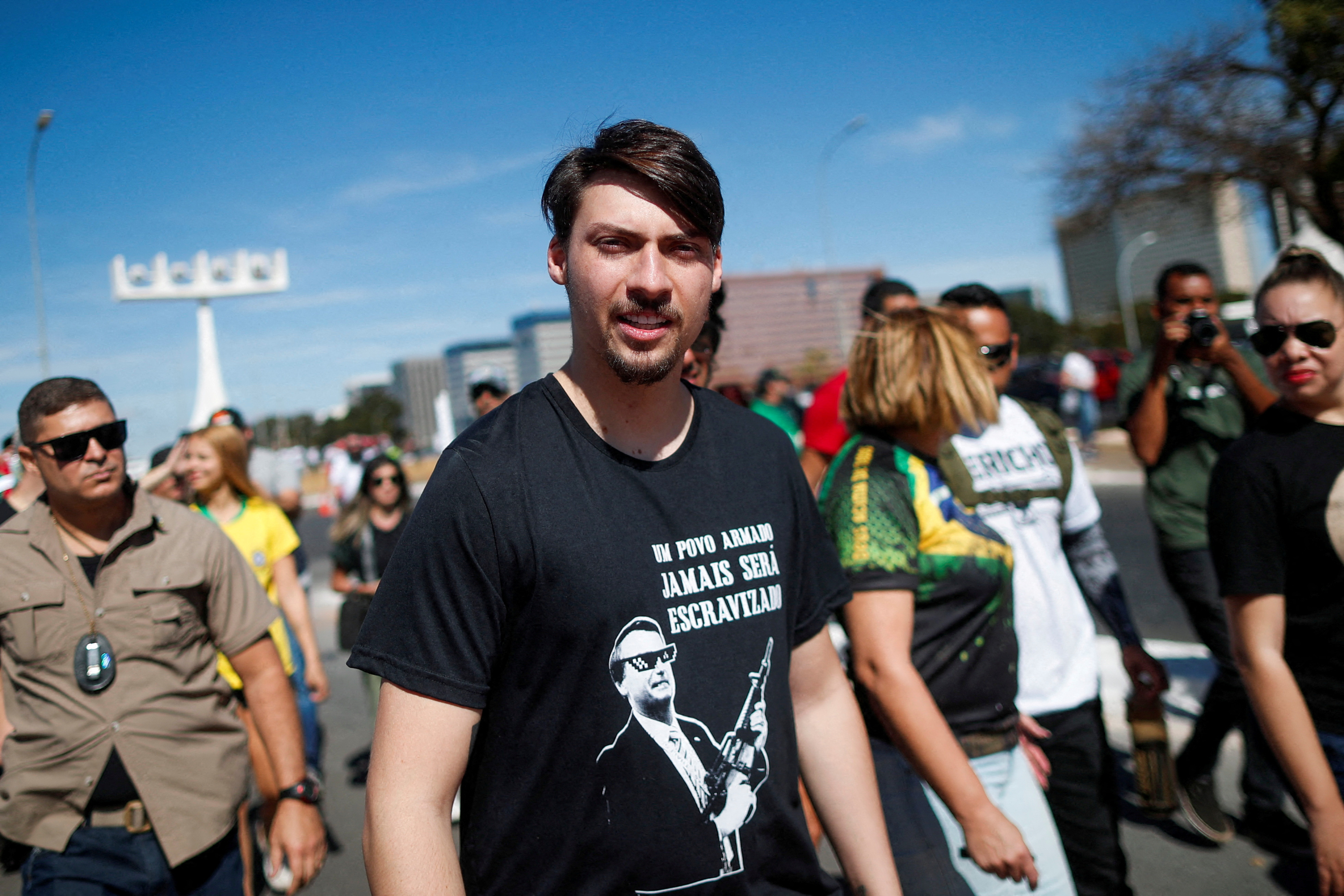 FILE PHOTO: Protest in support of gun rights and Brazilian President Jair Bolsonaro