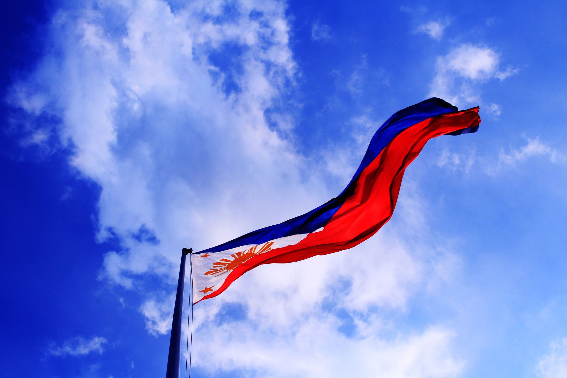 philippine flag wave