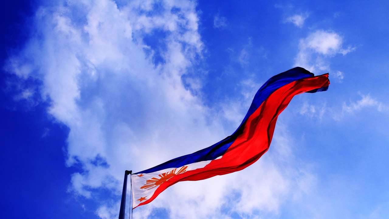 philippine flag wave