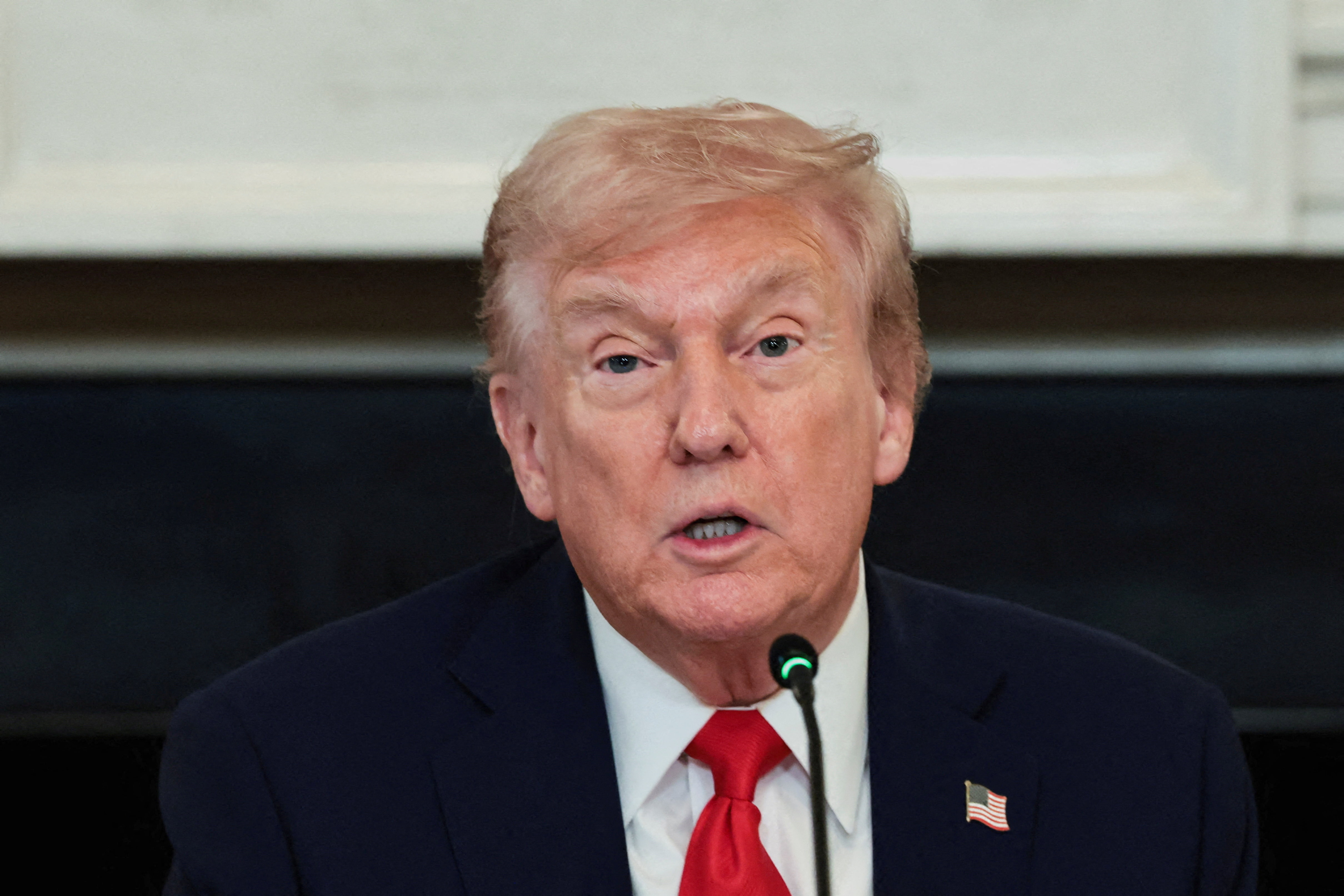 U.S. President Donald Trump participates in a roundtable on antifa at the White House in Washington, D.C.
