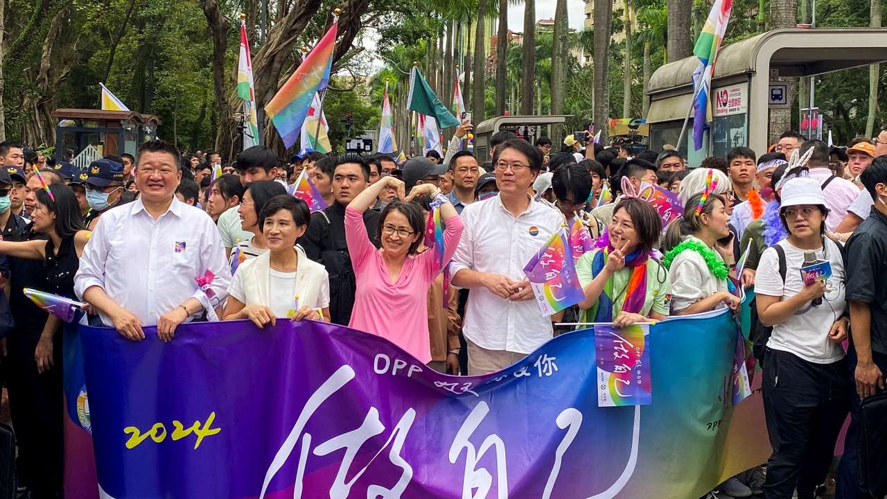 Taiwan Vice President Hsiao Bi-khim attends at the annual Taiwan's Pride parade in Taipei