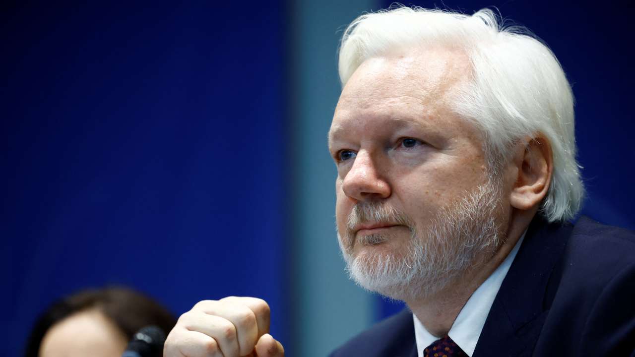 WikiLeaks' founder Julian Assange attends a PACE hearing in Strasbourg