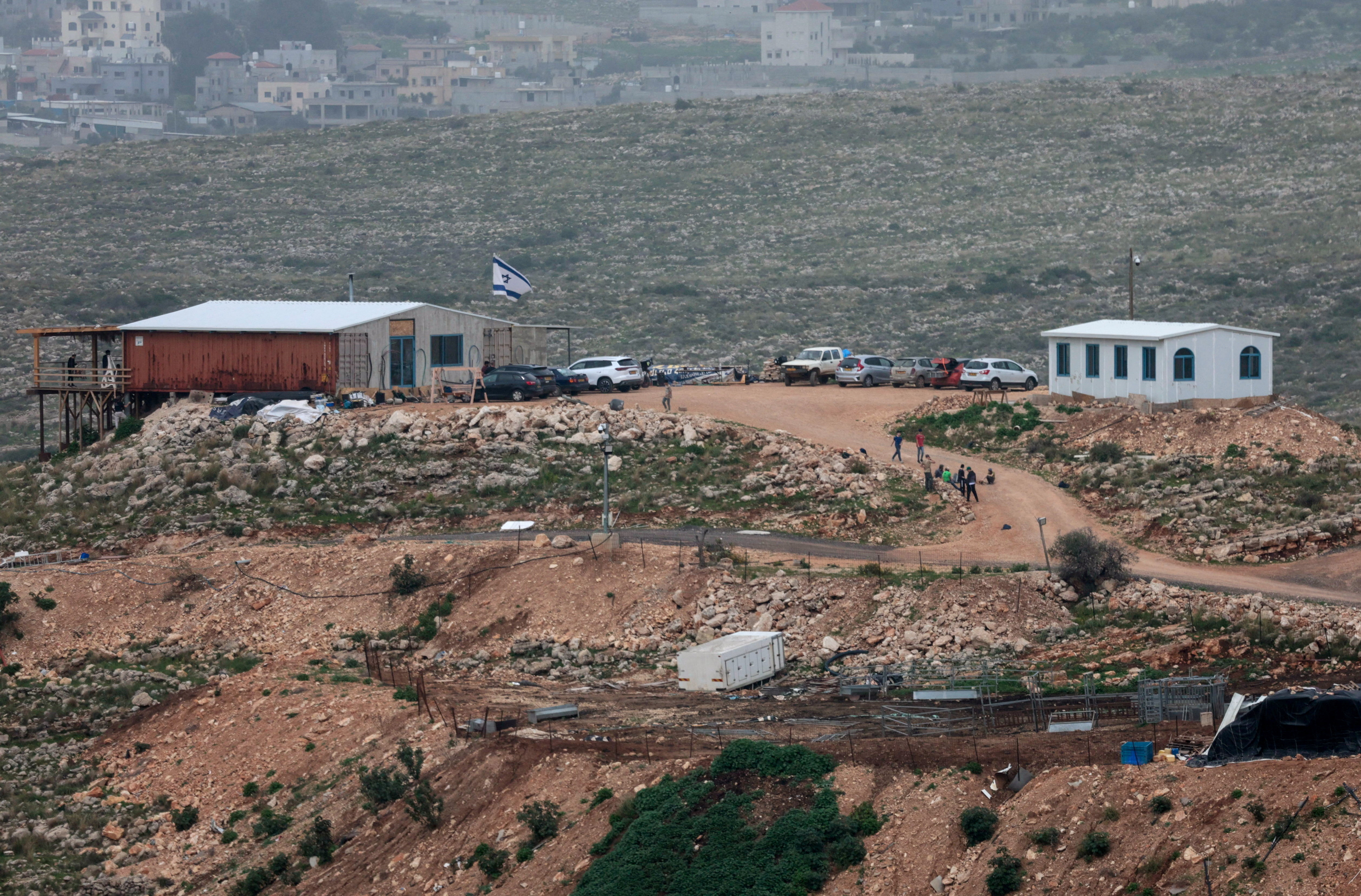 New settlement near the town of Shuqba, near Ramallah in the Israeli-occupied West Bank