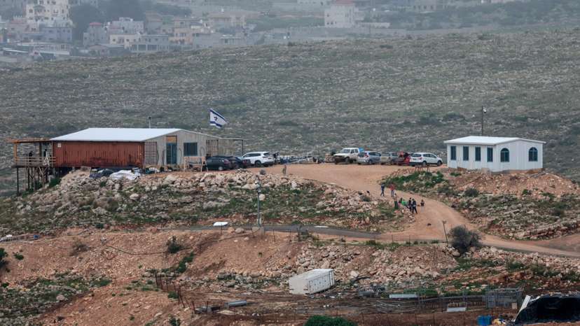 New settlement near the town of Shuqba, near Ramallah in the Israeli-occupied West Bank