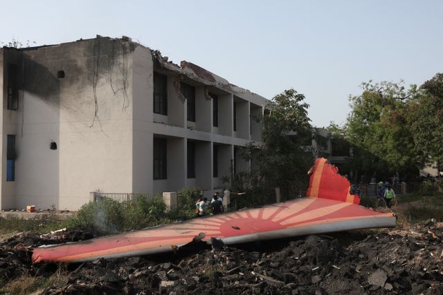 FILE PHOTO: Air India plane crash in Ahmedabad
