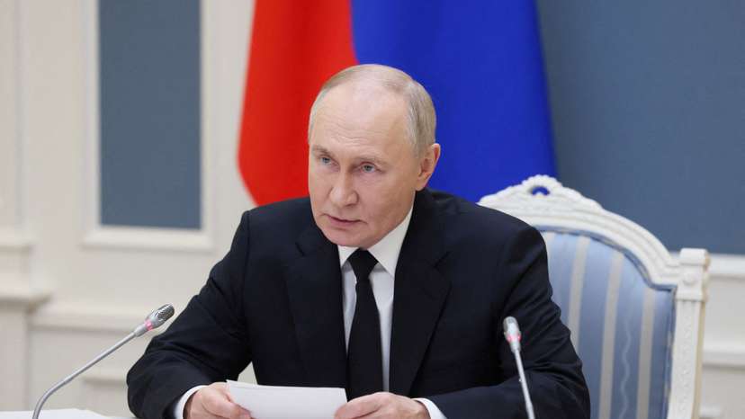 FILE PHOTO: Russian President Vladimir Putin conducts an exercise of Russia's strategic nuclear deterrence forces, in Moscow
