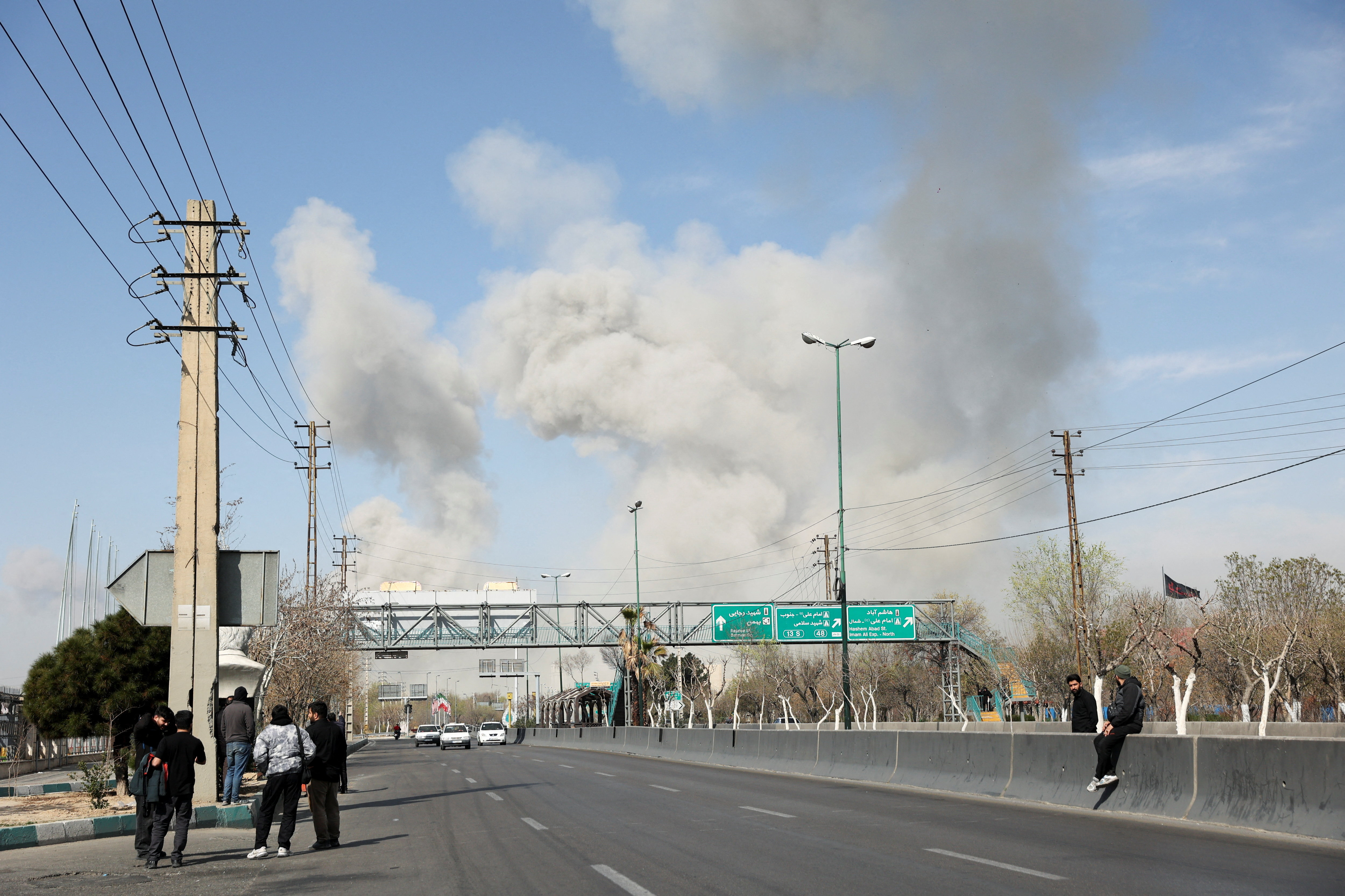 Smoke rises following an explosion, amid the U.S.-Israeli conflict with Iran, in Tehran