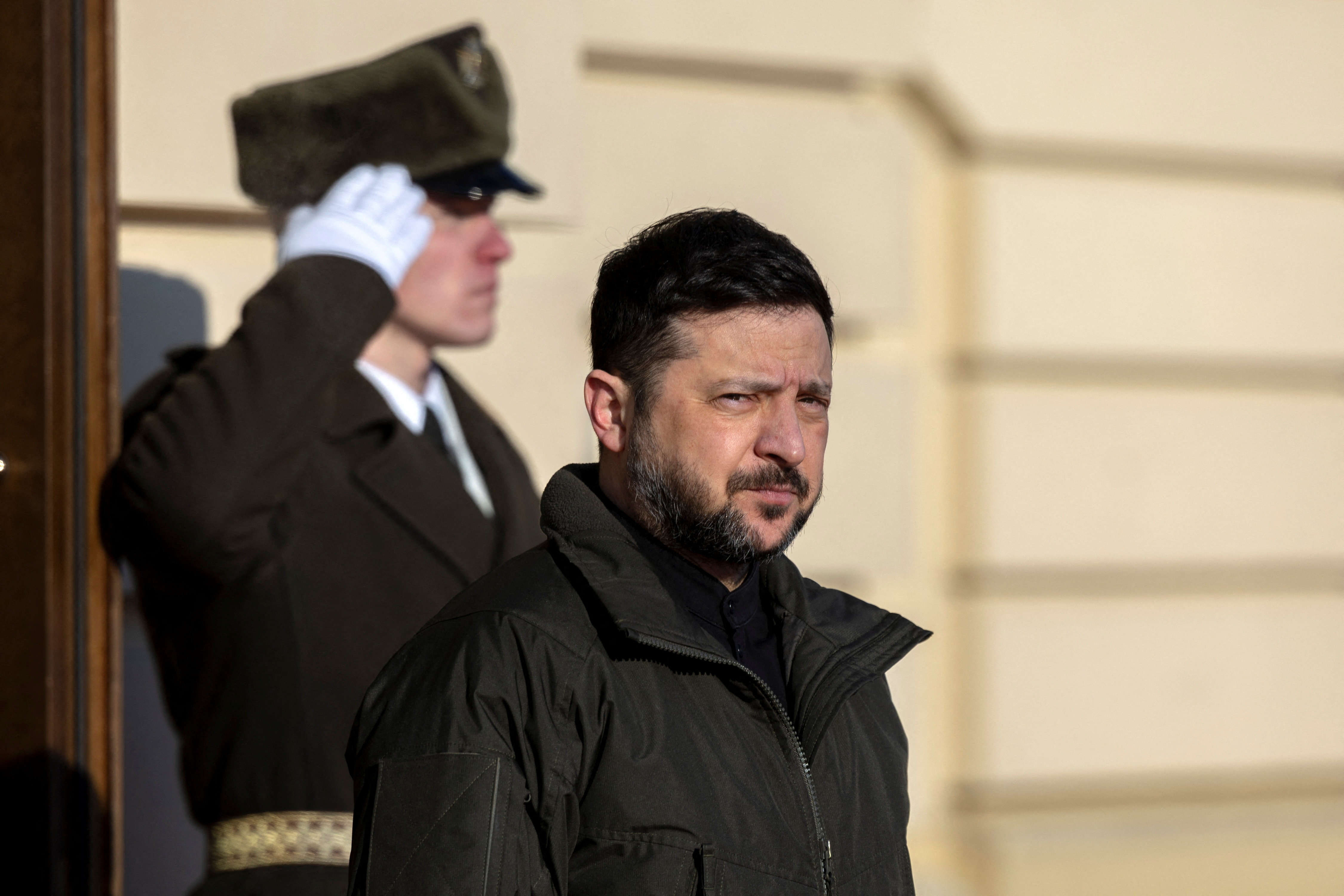 Ukrainian President Volodymyr Zelenskiy meets his Czech counterpart Petr Pavel in Kyiv