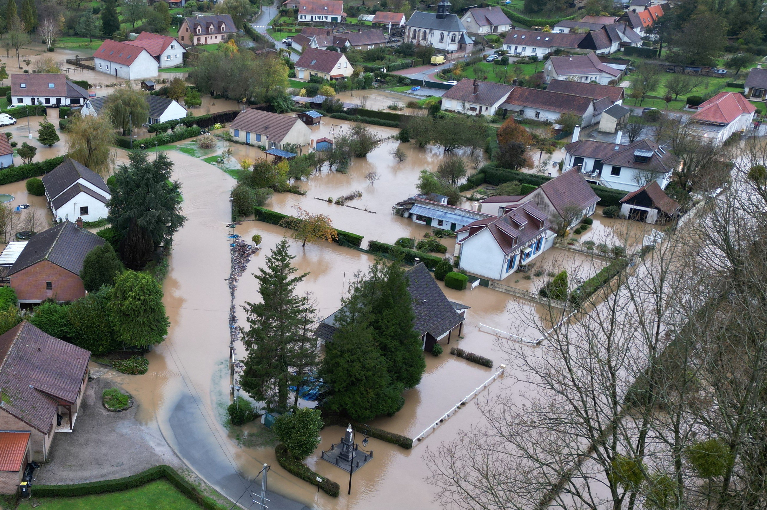 Floods hits Pas-de-Calais, northern France
