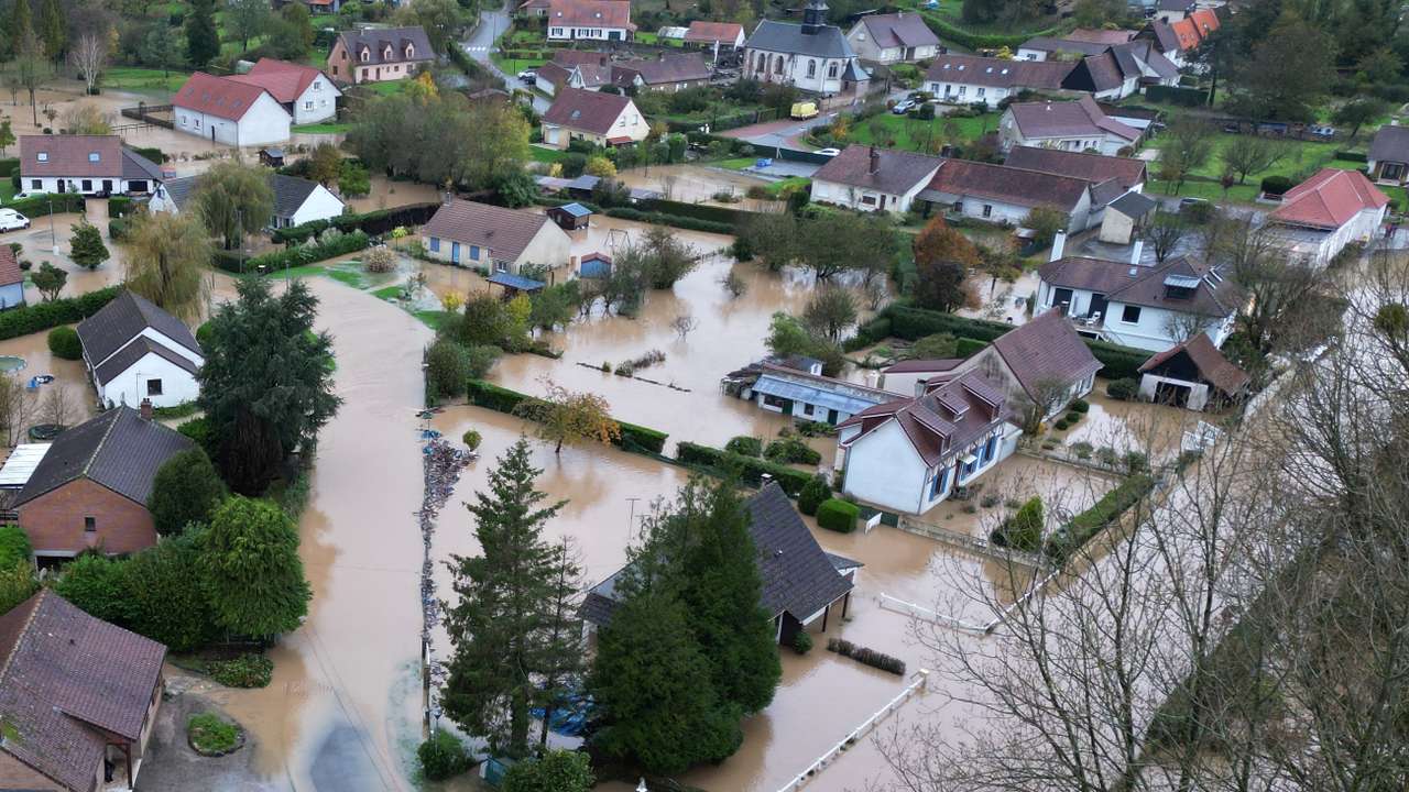 Floods hits Pas-de-Calais, northern France