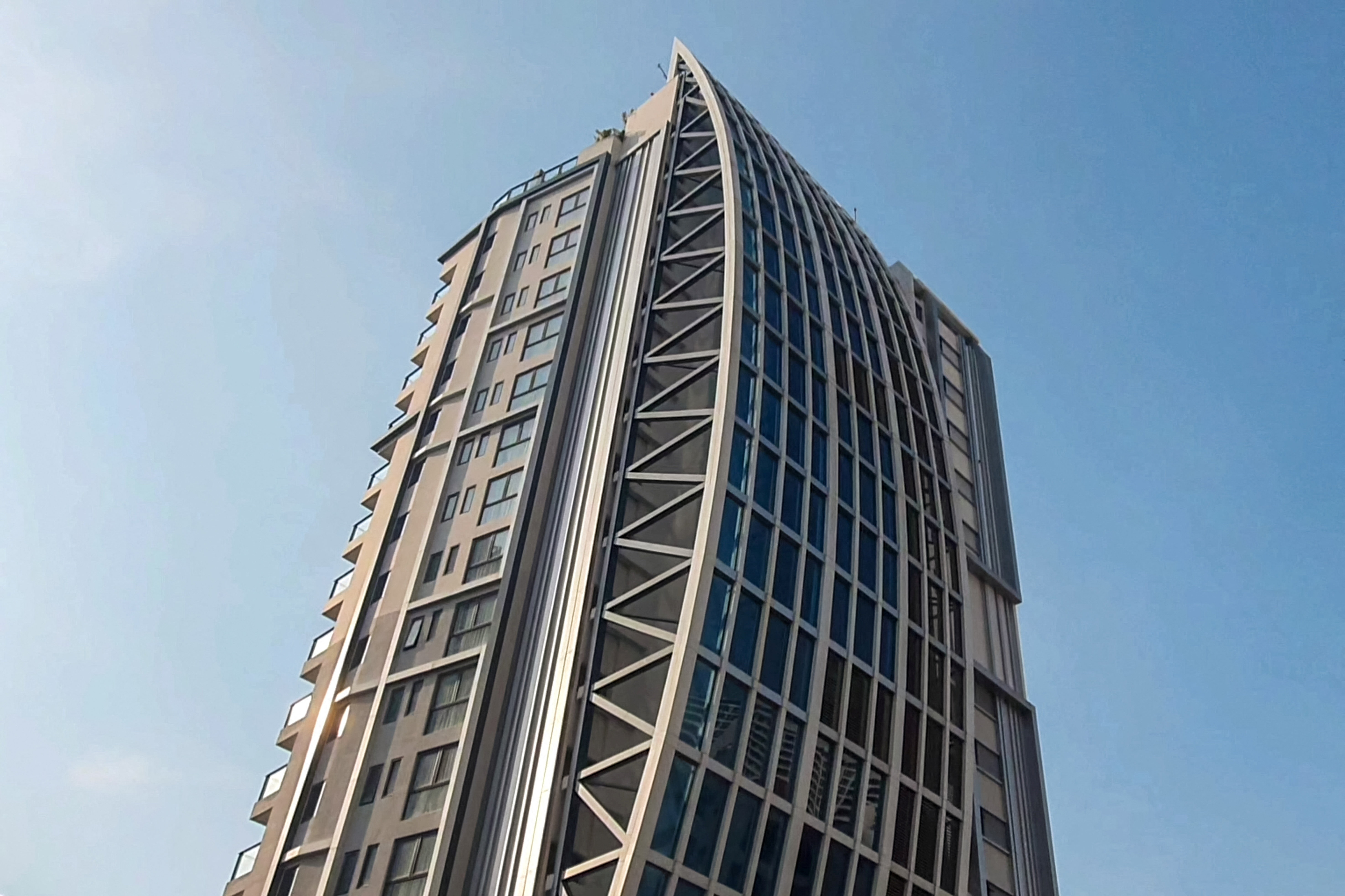 An apartment where a co-founder of ASOS, Quentin Griffiths, dies after balcony fall, in Pattaya