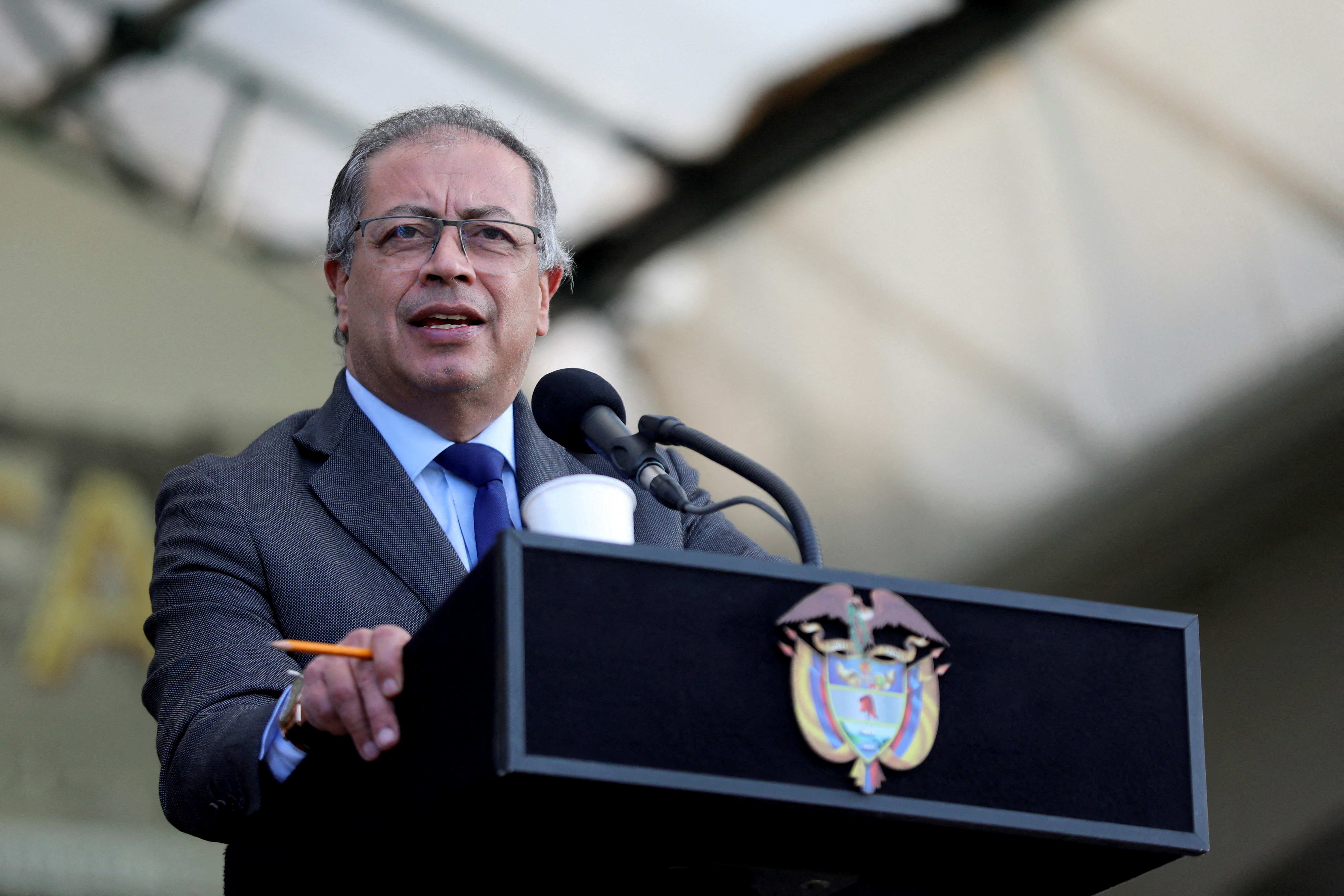 FILE PHOTO: Ceremony to appoint Major General Luis Emilio Cardozo as the new commander of the Colombian national army, in Bogota