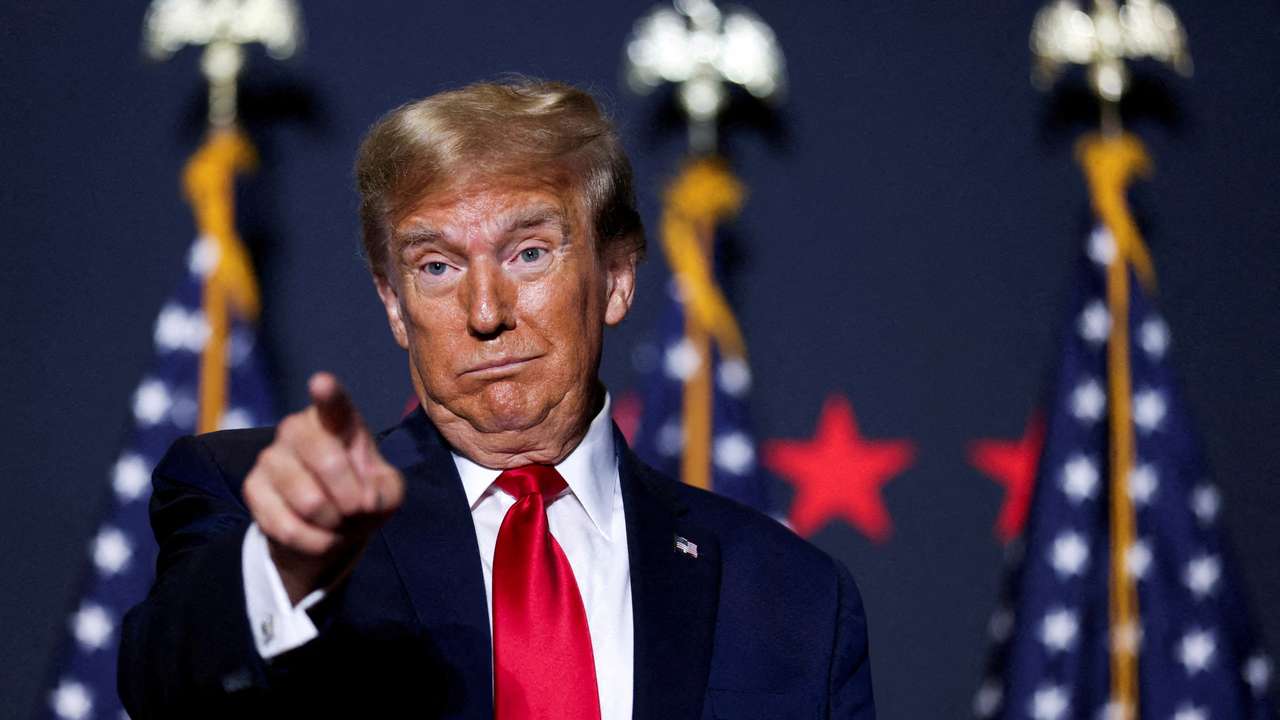 FILE PHOTO: Former U.S. President Donald Trump attends a campaign event in North Charleston