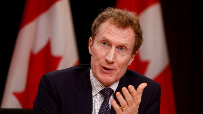 FILE PHOTO: Canada's Minister of Immigration, Refugees and Citizenship Marc Miller takes part in a press conference in Ottawa
