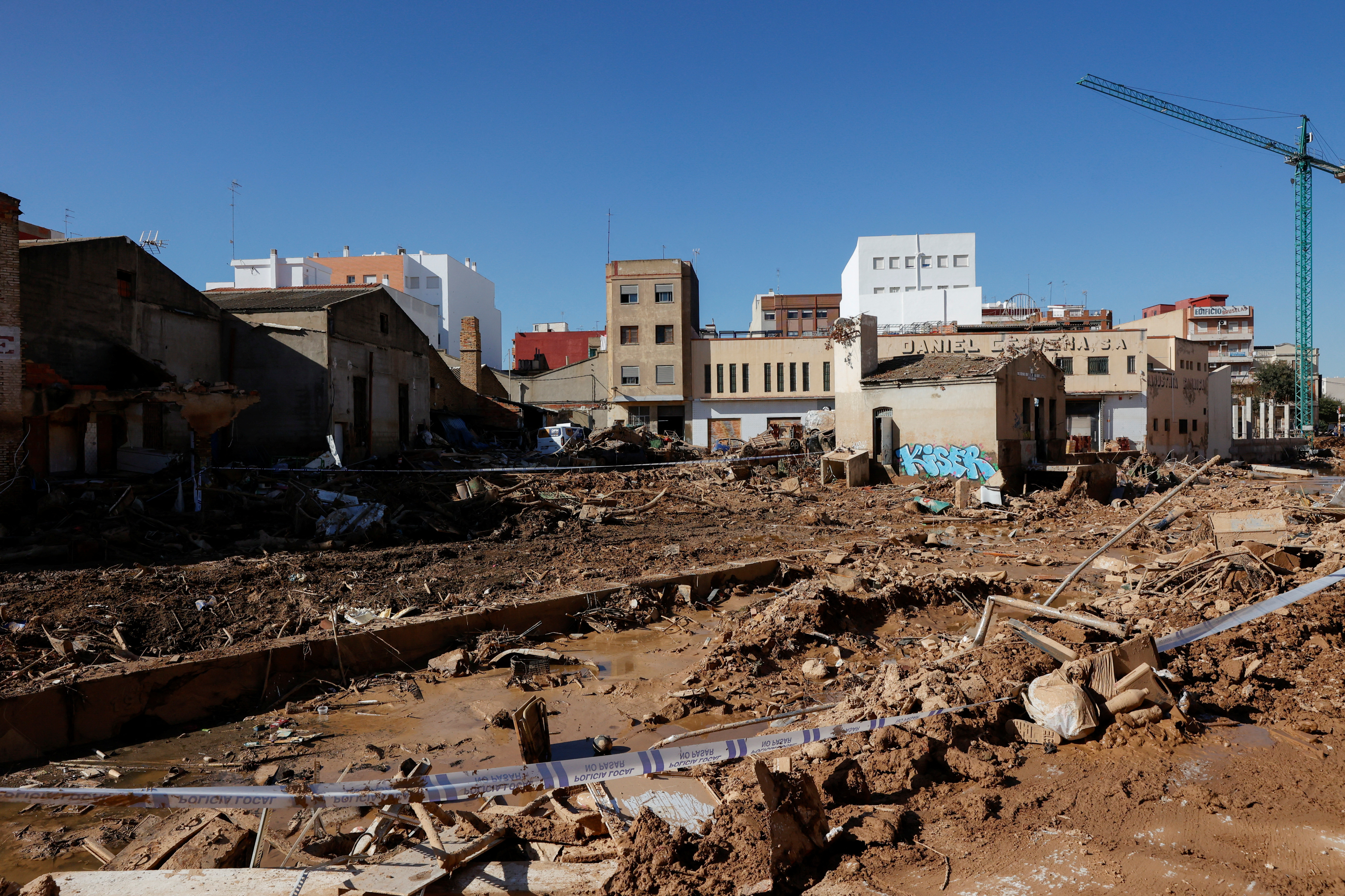 Aftermath of deadly floods in Eastern Spain