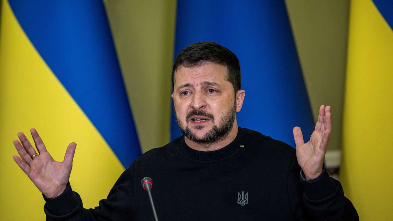 FILE PHOTO: European Commission President Ursula von der Leyen visits Kyiv