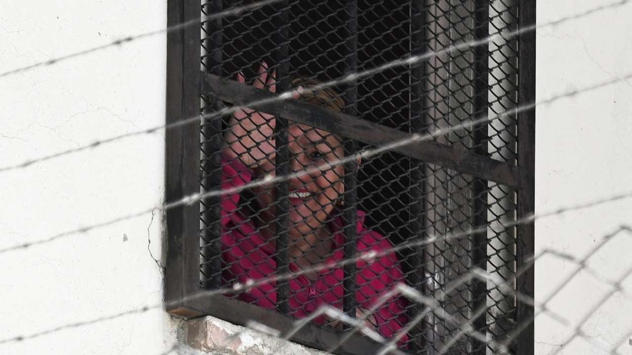 Bolivia's former president Jeanine Anez is released from prison following a Supreme Court order, in La Paz