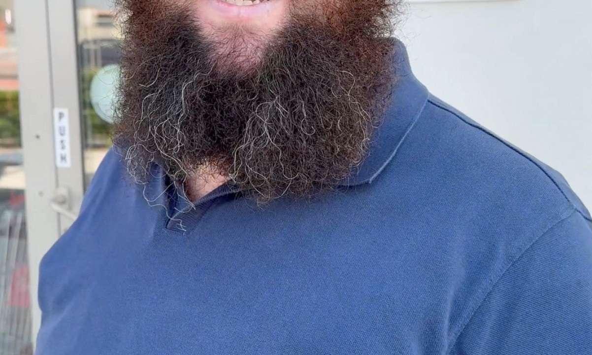 Zvi Kogan, an Israeli rabbi, stands outside a supermarket, in Dubai