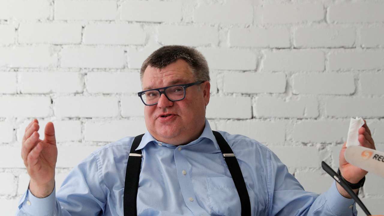 FILE PHOTO: Babariko attends a news conference in Minsk