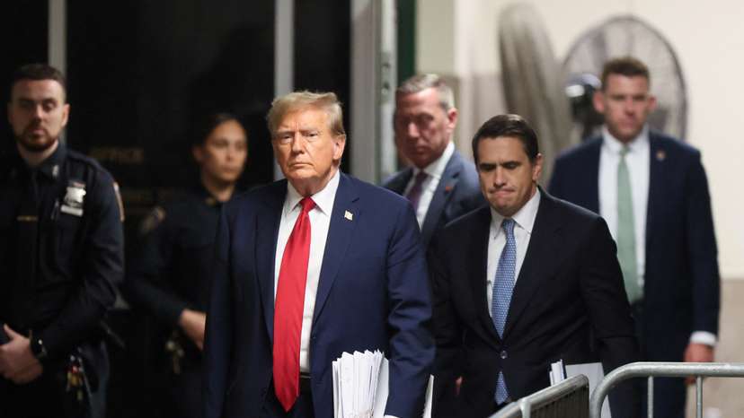 Former U.S. President Trump's criminal trial on charges of falsifying business records continues in New York