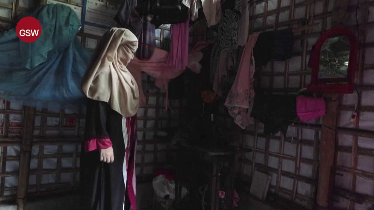 A newly arrived Rohingya refugee