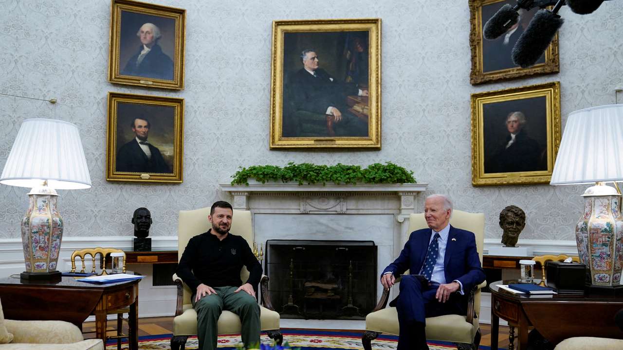 FILE PHOTO: U.S. President Biden meets with Ukraine's President Zelenskiy in Washington