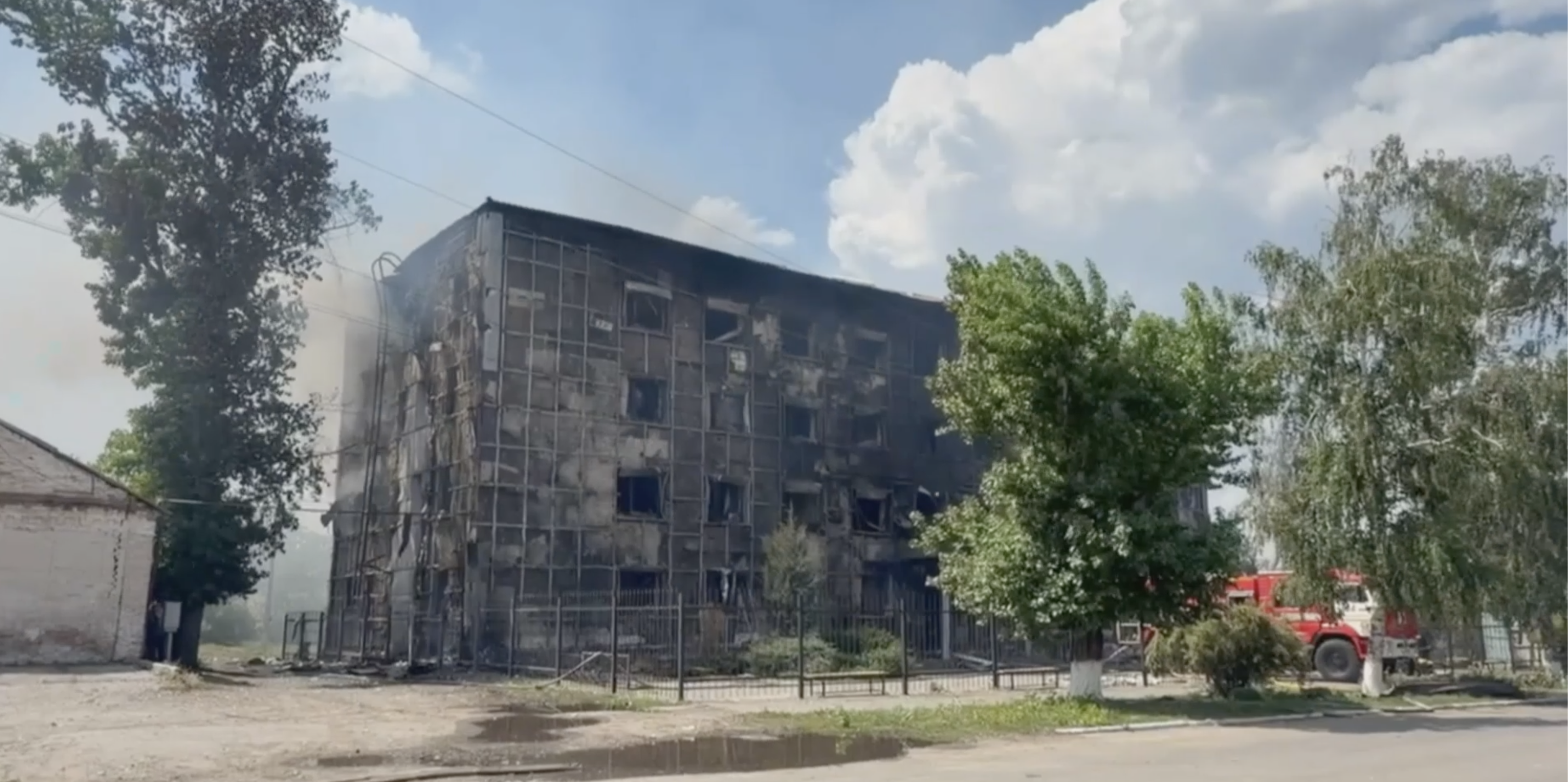 Ukrainian drone strike