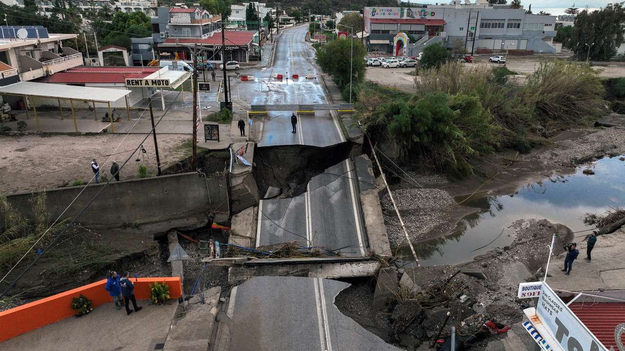 Storm Bora floods homes, streets in Greek island of Rhodes