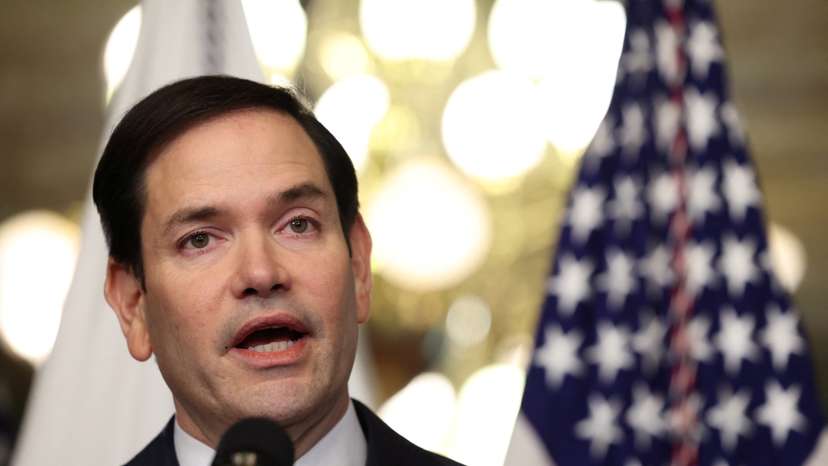 Marco Rubio is sworn in as Secretary of State in Washington