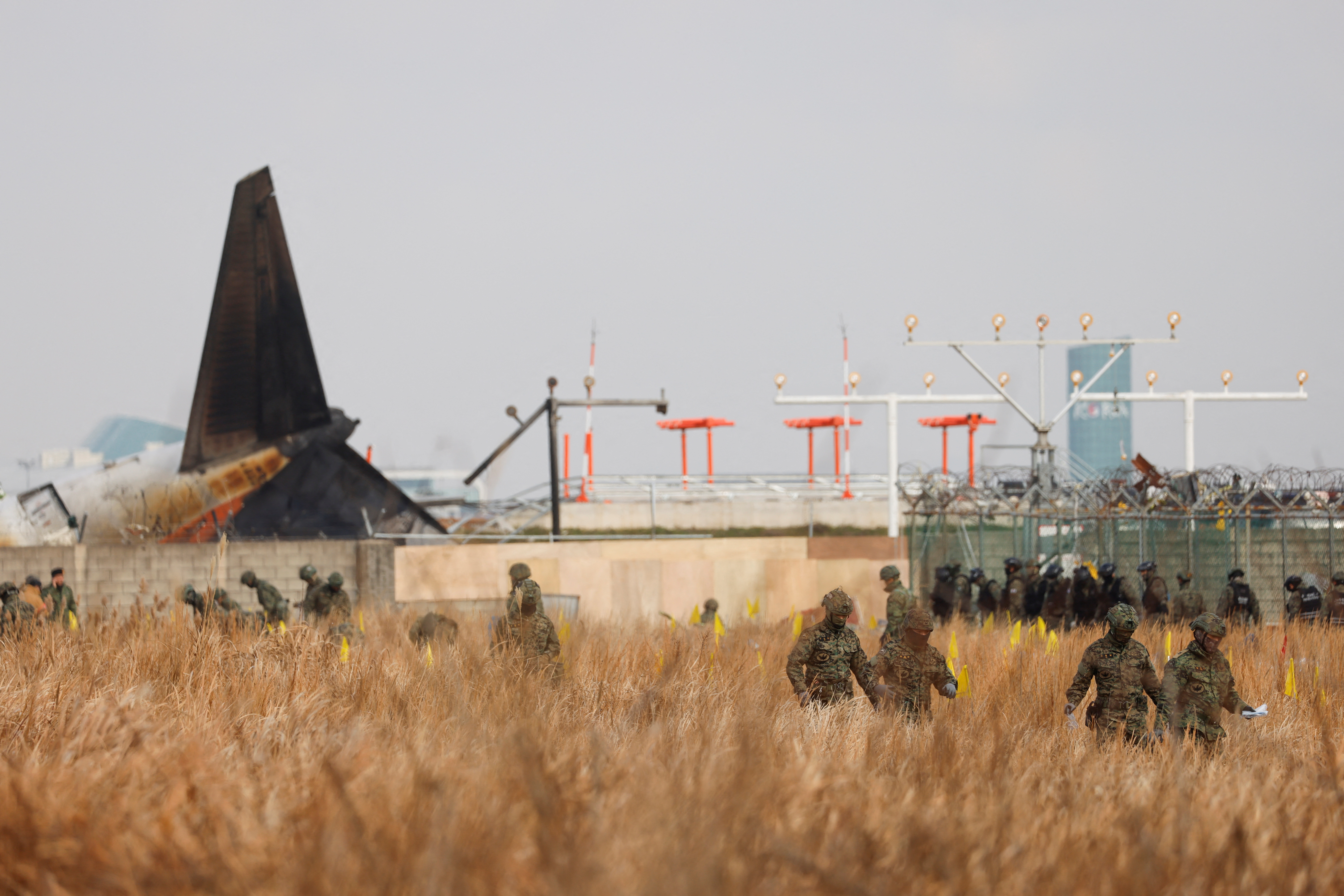 Aftermath of Jeju Air crash at South Korea's Muan airport