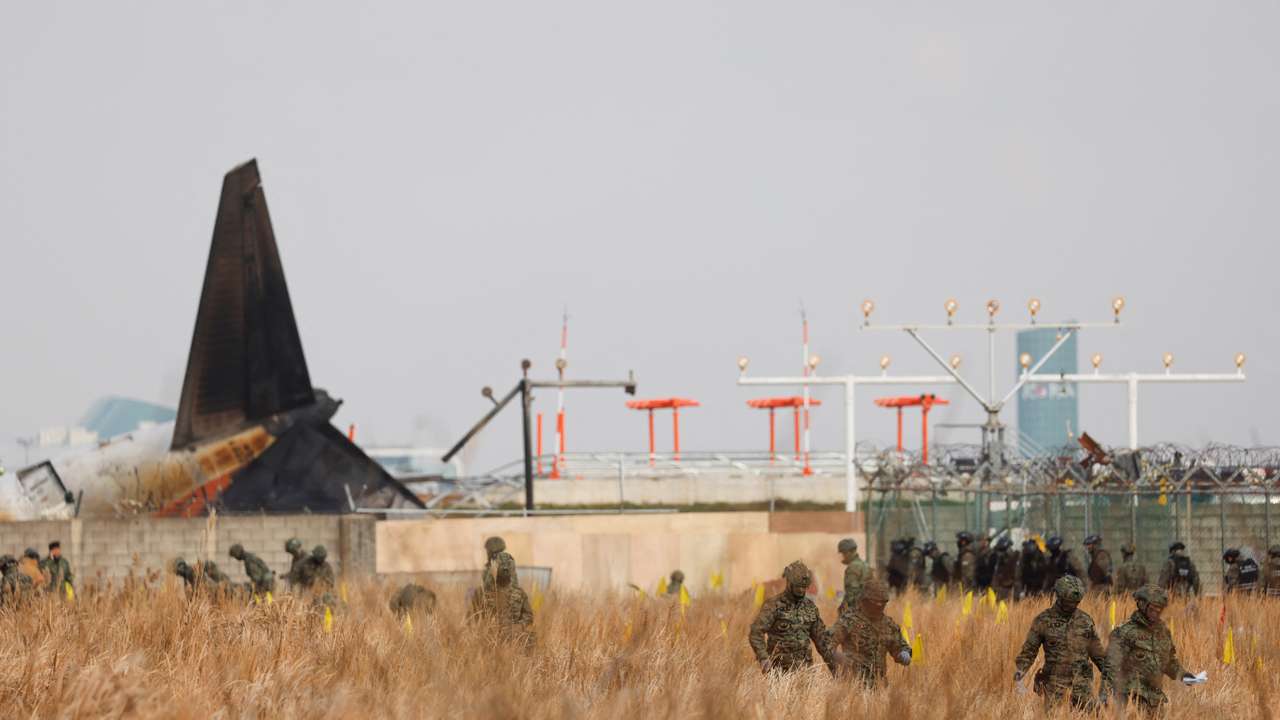 Aftermath of Jeju Air crash at South Korea's Muan airport