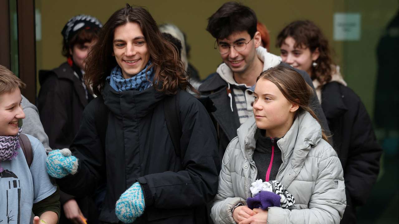Climate activist Greta Thunberg appears at Westminster Magistrates' Court in London