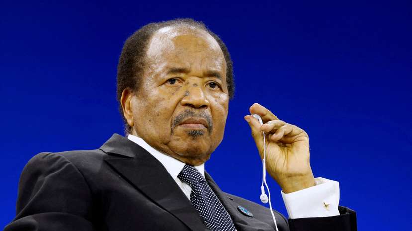 FILE PHOTO: Cameroon President Paul Biya attends the Paris Peace Forum