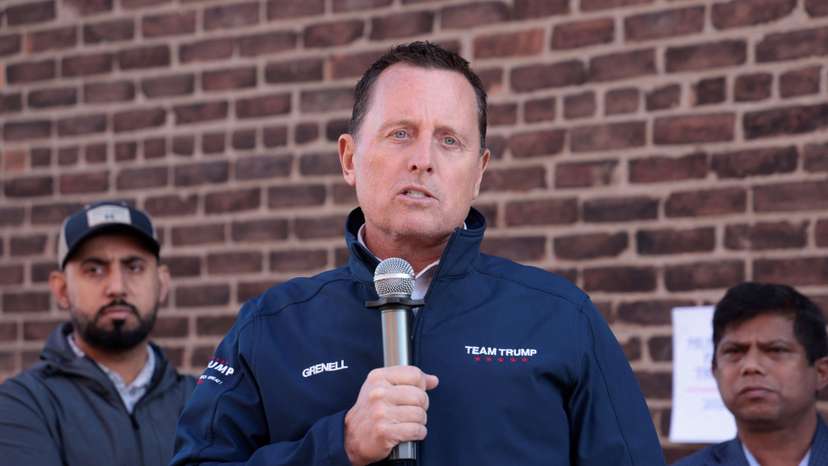 FILE PHOTO: Richard Grenell, a top advisor to former U.S. President Donald Trump and former Acting Director of National Intelligence, speaks to the attendees of a Muslims and Bangladeshi Americans for Trump outreach event in Hamtramck, Michigan