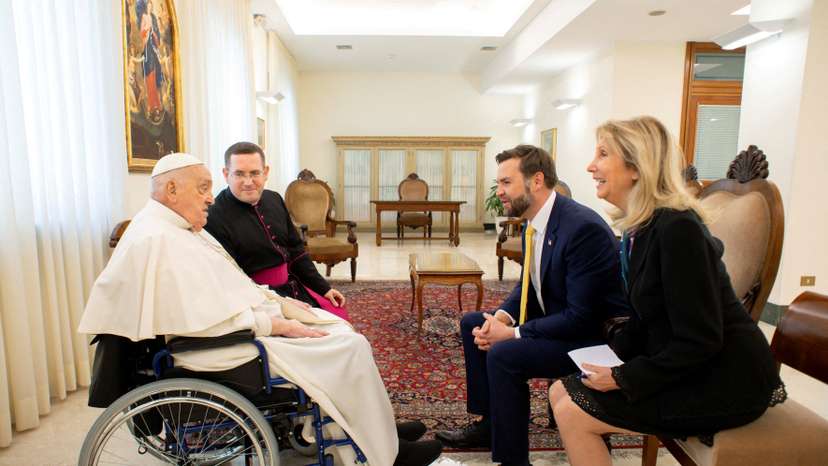 Pope Francis meets with U.S. Vice President JD Vance at the Vatican