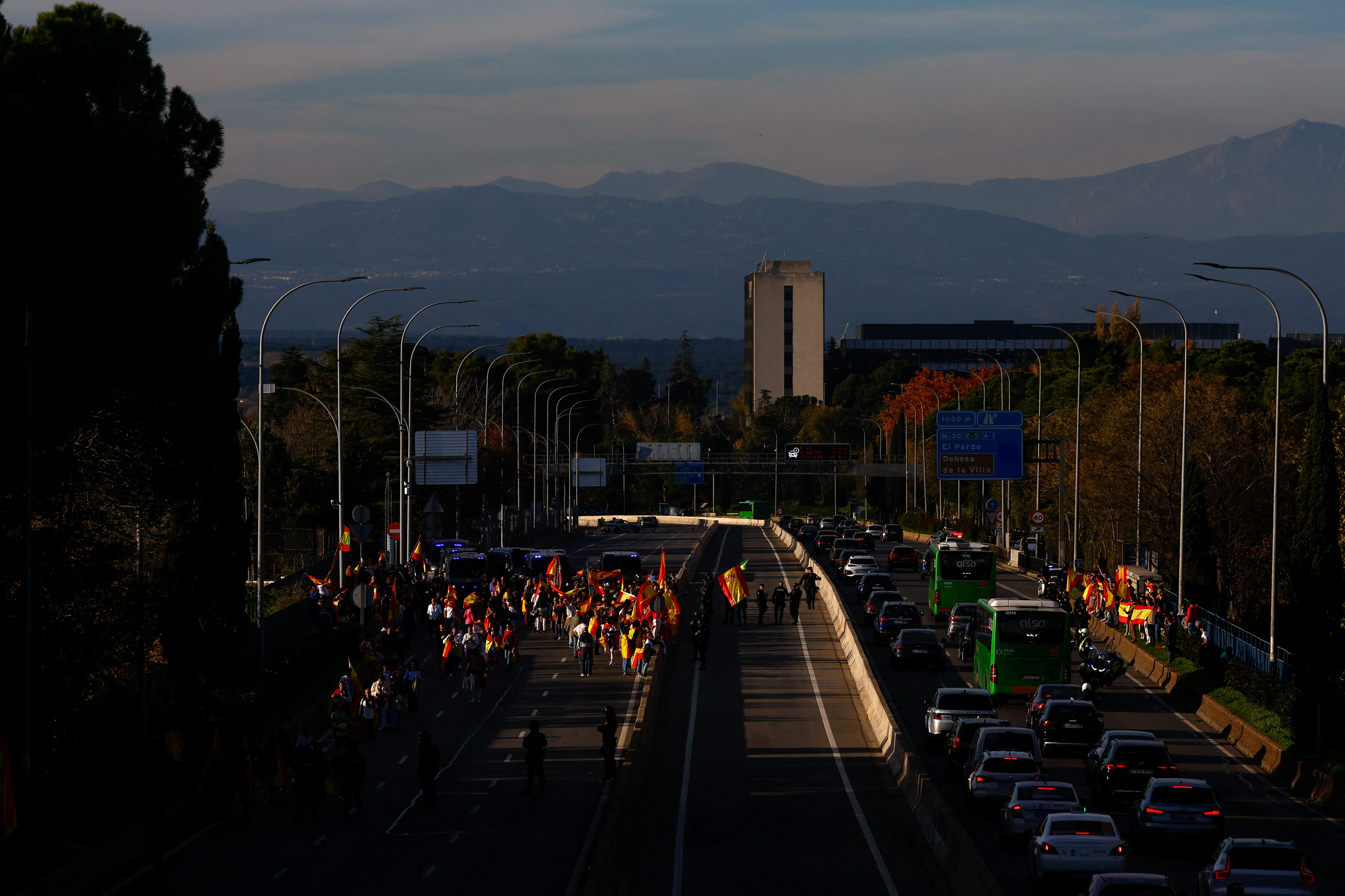 People protest against the proposed Catalan amnesty deal in Madrid