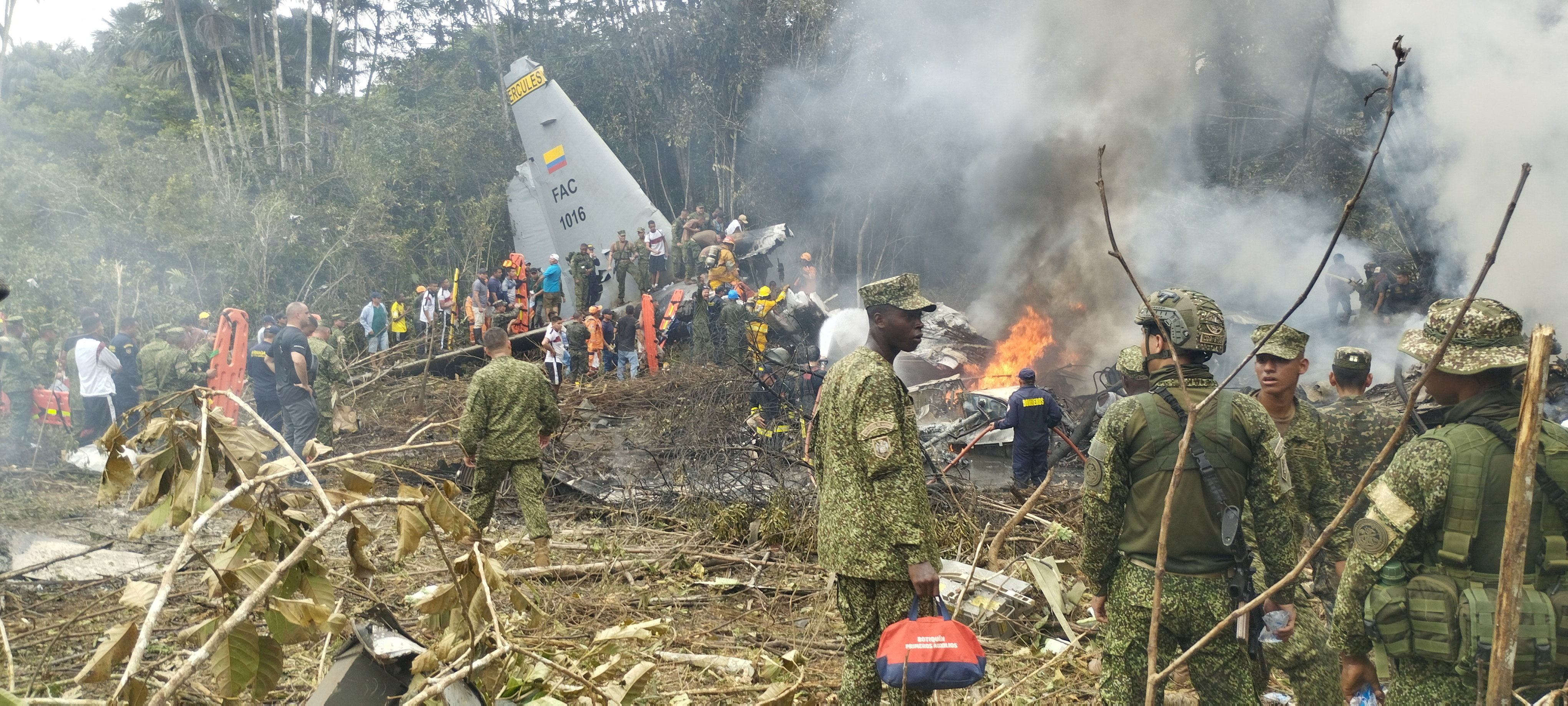 Colombian military plane crashes after takeoff