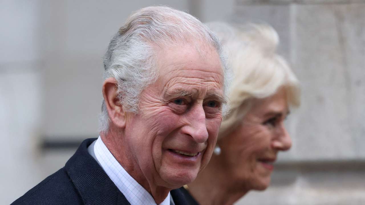 Britain's King Charles leaves the London Clinic after receiving treatment for an enlarged prostate, in London