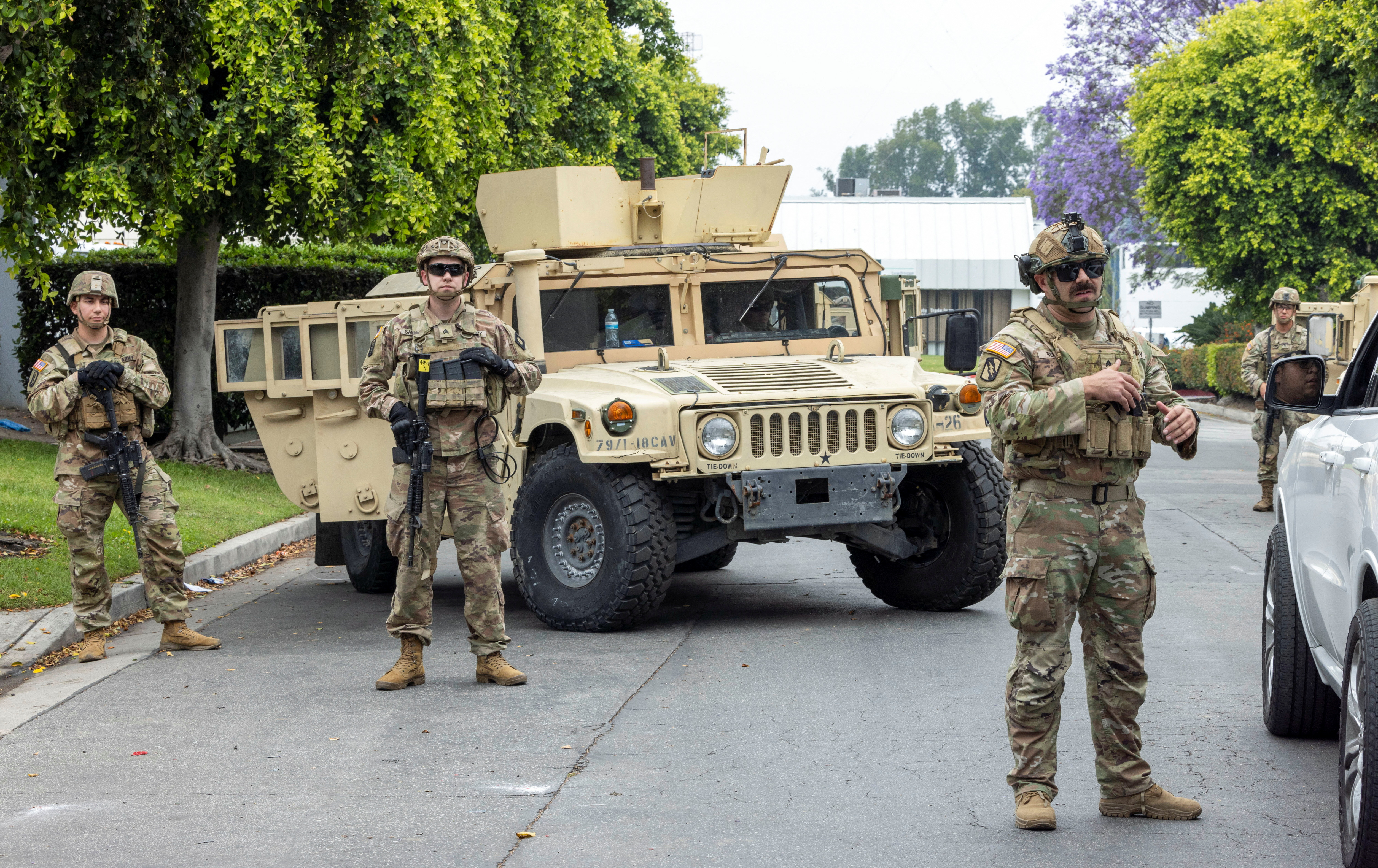 Day after clashes between protesters and law enforcement in LA County