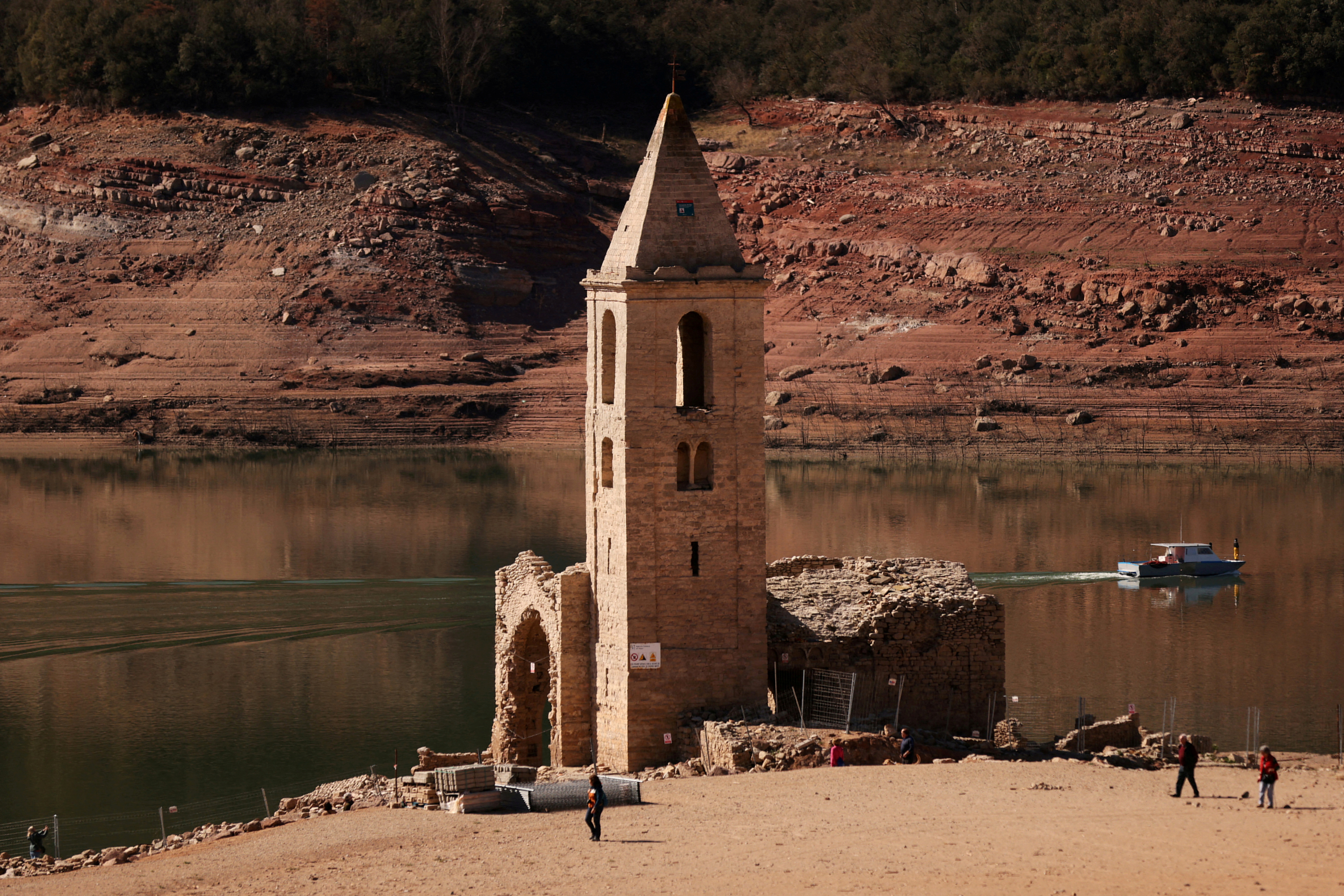 FILE PHOTO: Extreme drought in the reservoirs of Catalonia