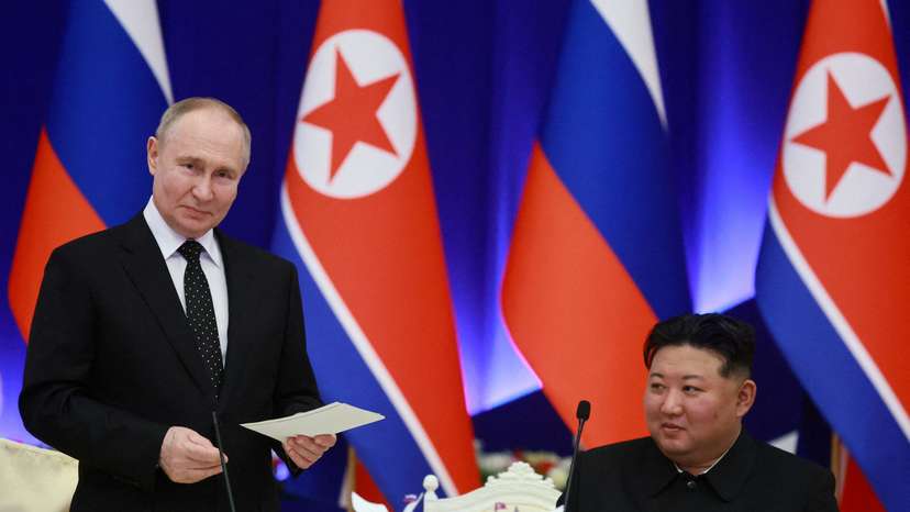 Russian President Putin visits North Korea
