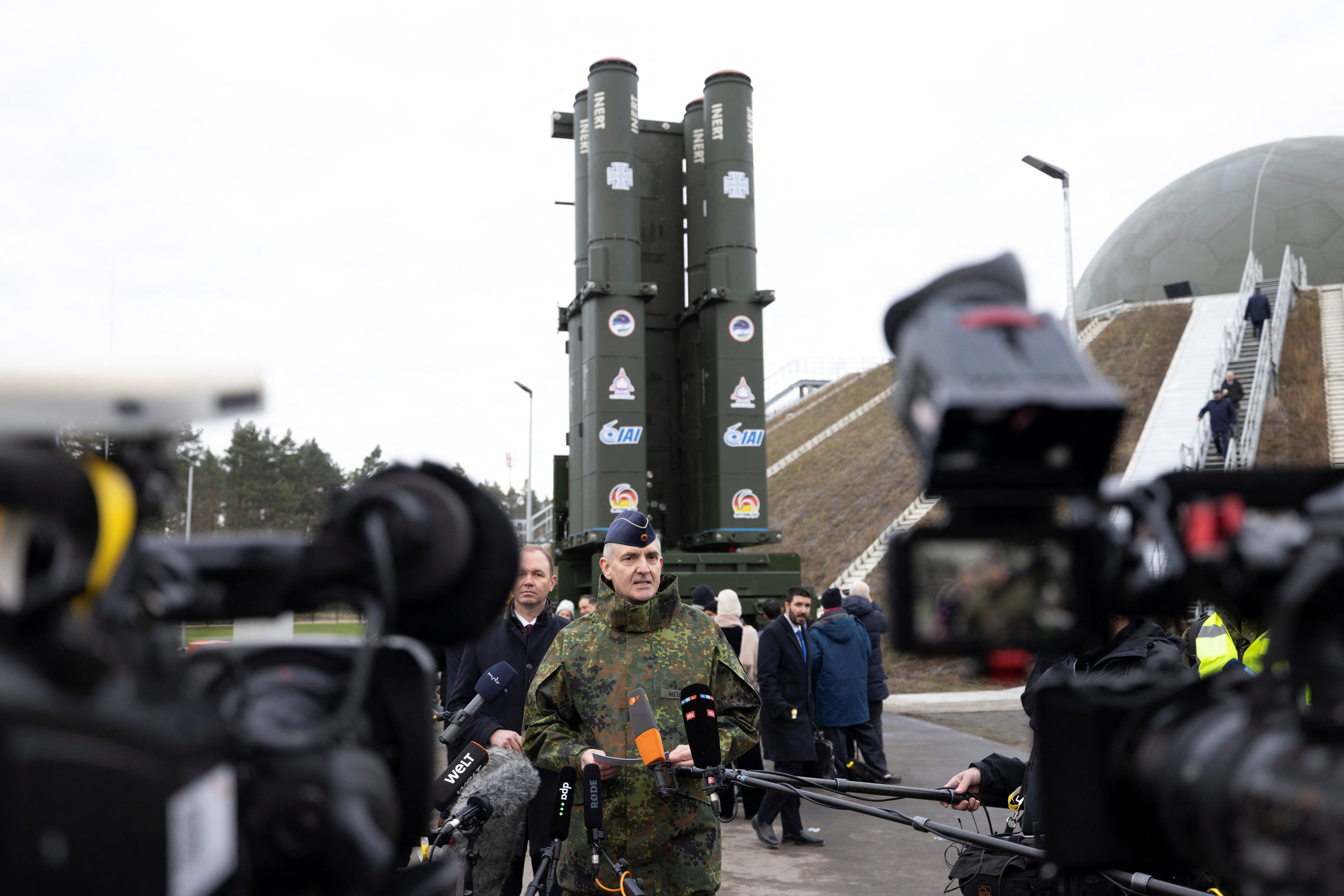The German Air Force presents "Arrow Weapon System for Germany" in Annaburg